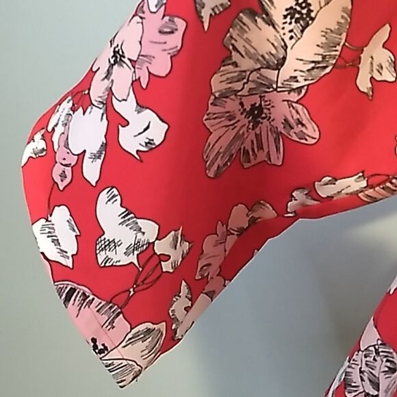 Roz&Ali red floral top - Picture 6 of 12